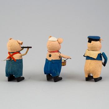 SCHUCOFIGURER, 3 st, Tyskland, 1930-tal.