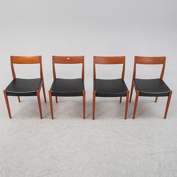 Yngve Ekström & Nils Jonsson, a set of four 'Kontiki' chairs, Bra Bohag, Troeds, 1960's.