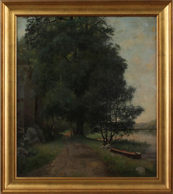 JULIA STRÖMBERG, olja på duk, signerad och daterad 1884.