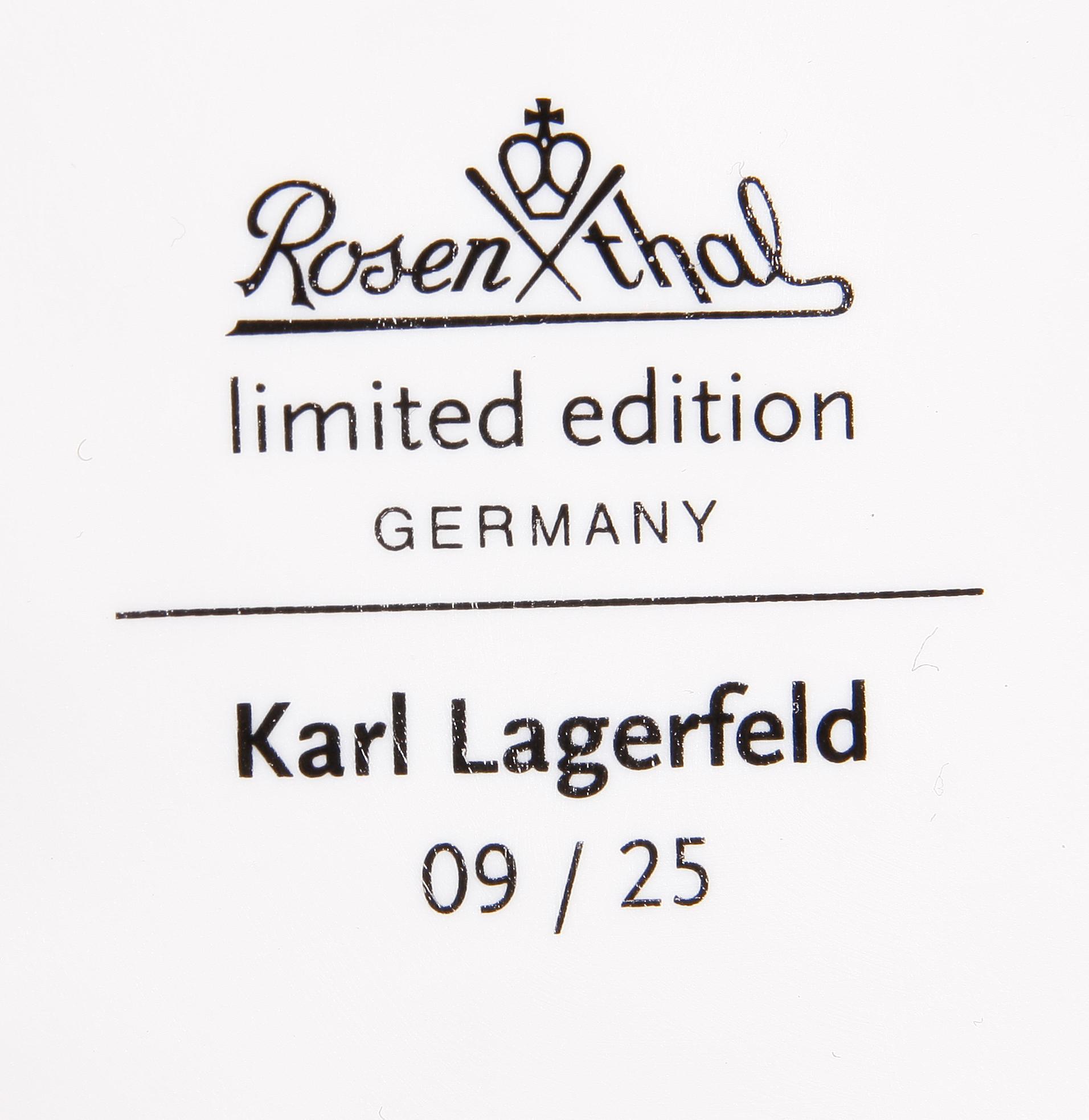 BYST, porslin, "Karl Lagerfeld", Rosenthal Limited Edition, 09/25.