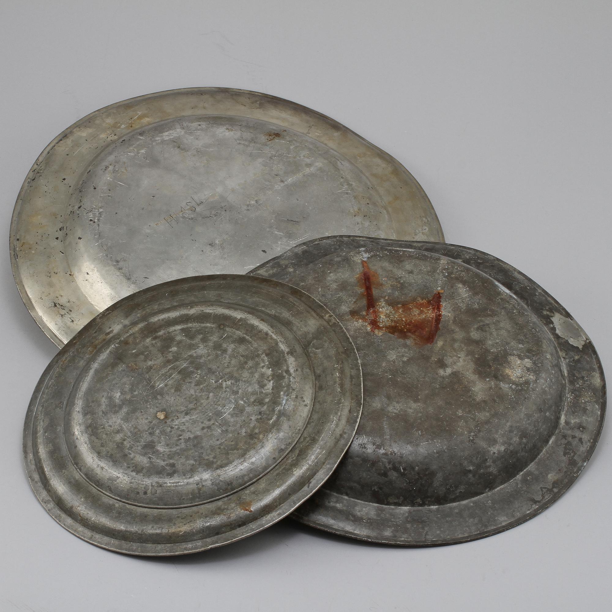 FAT, 3 st, tenn, 1700/1800-tal.