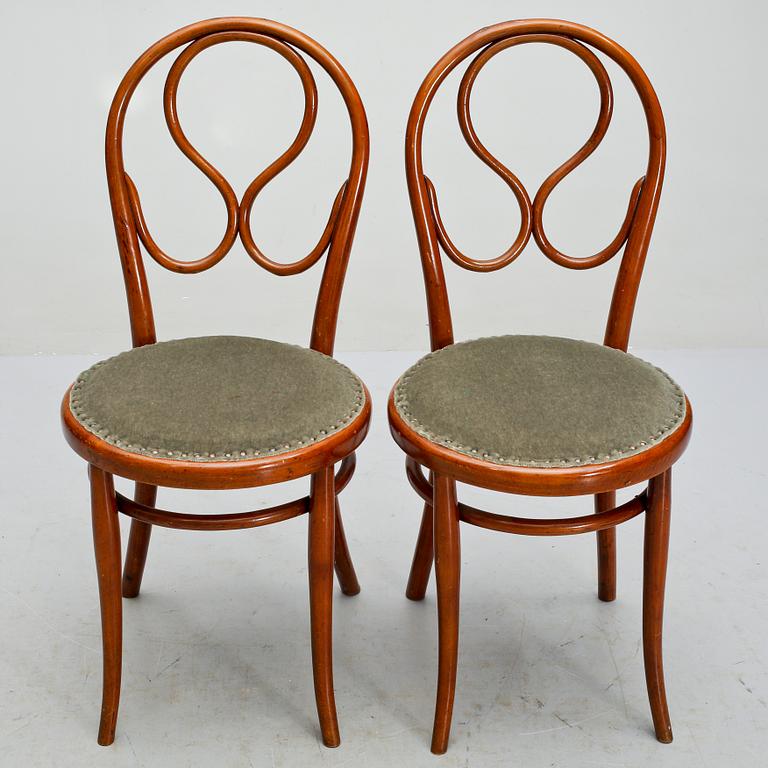 STOLAR, ett par, Thonet, troligen omkring sekelskiftet 1900.