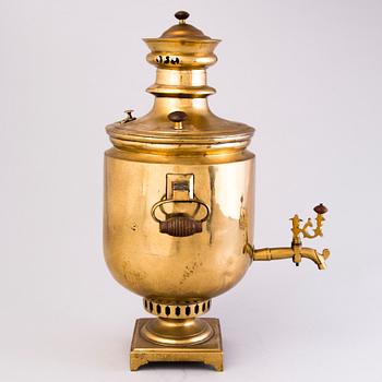 SAMOVAR, mässing, Tula, Ryssland, kring 1900.
