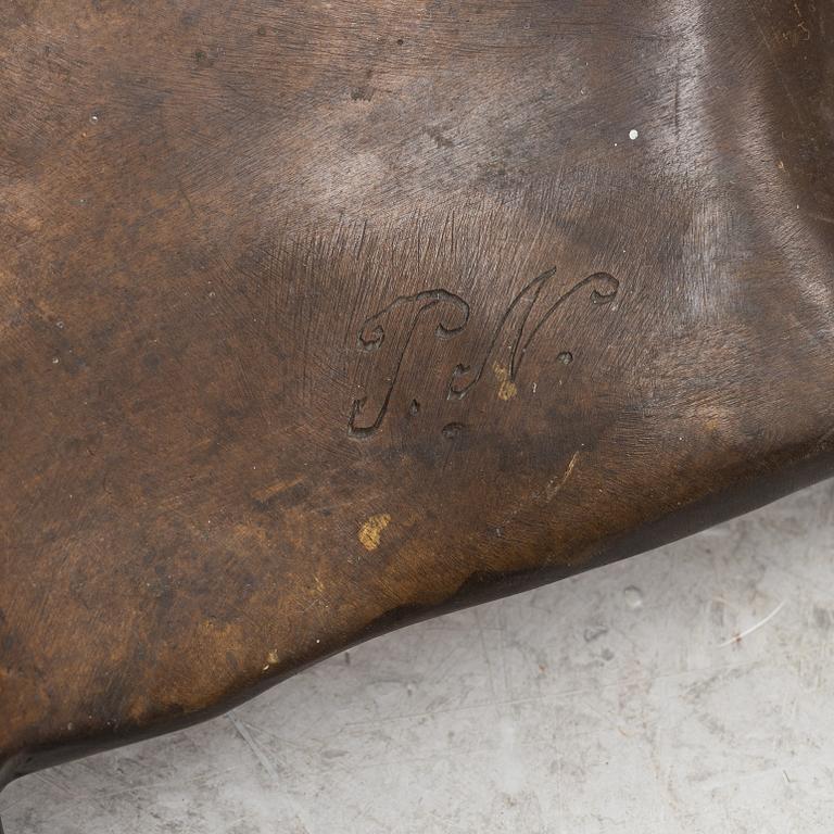 Coffee table, late 20th century, signed P.N.