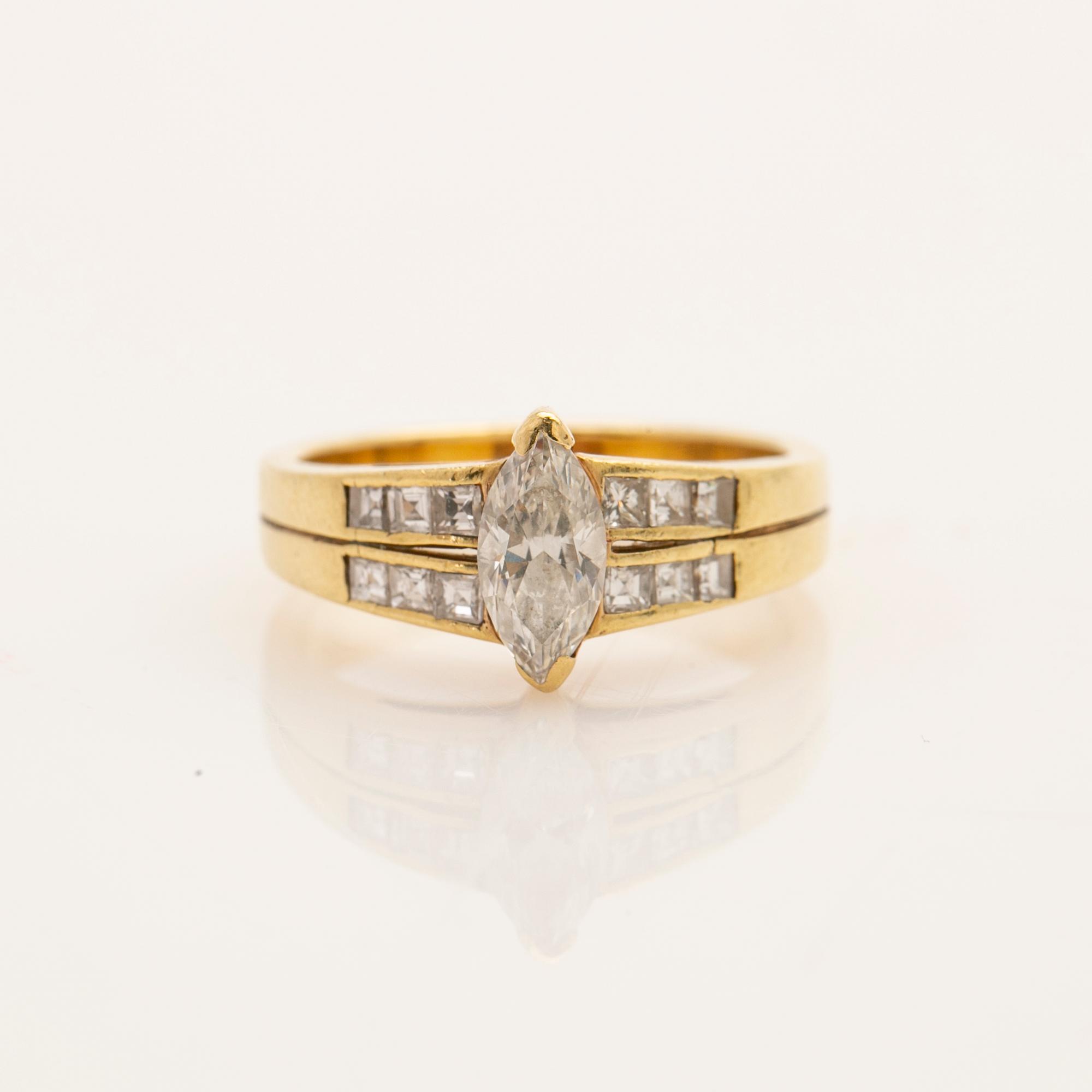 Ring, 18k med diamanter, Willy Wiemann.