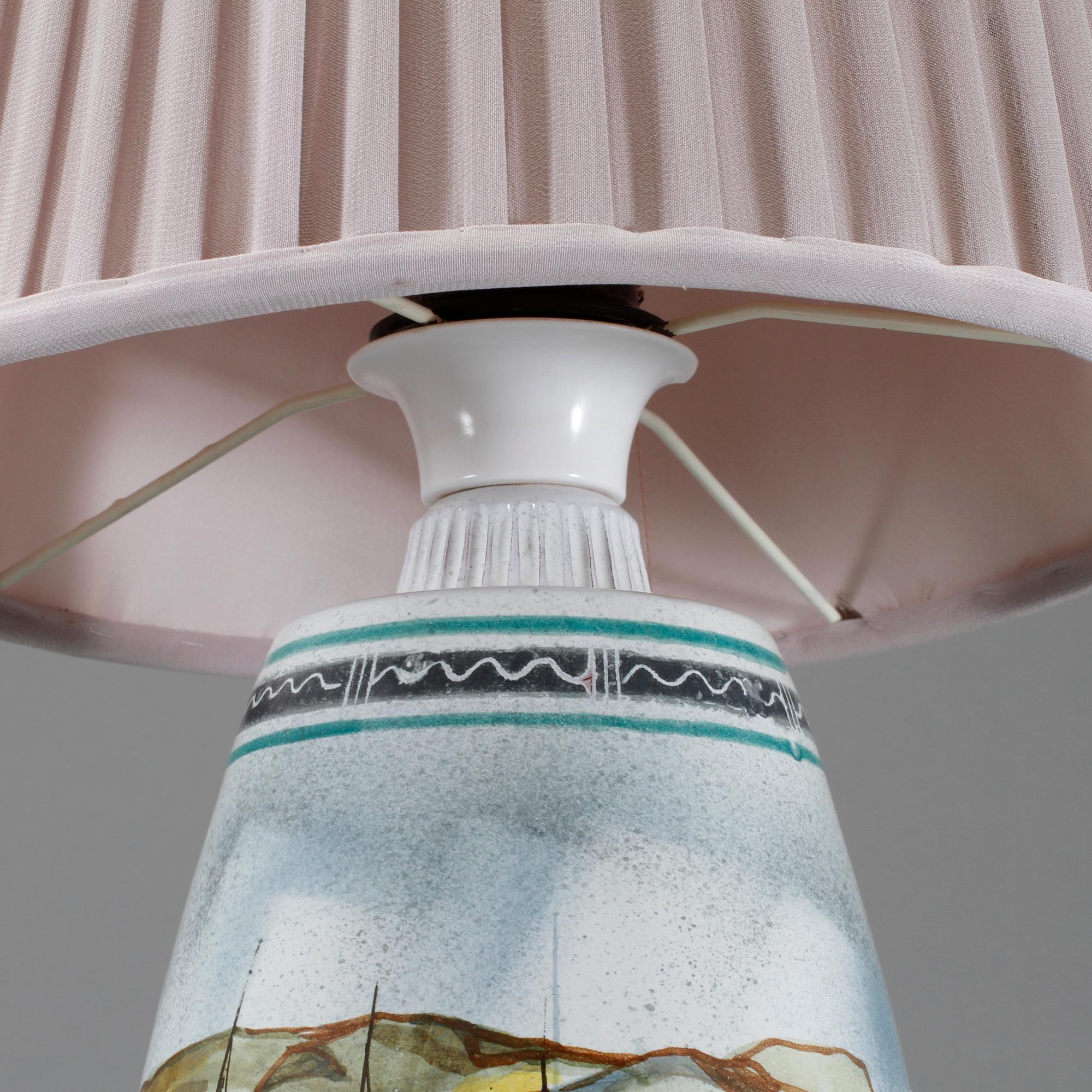 BORDSLAMPA, keramik, Marian Zawadsky, Tilgmans Keramik, signerad och daterad 1963.