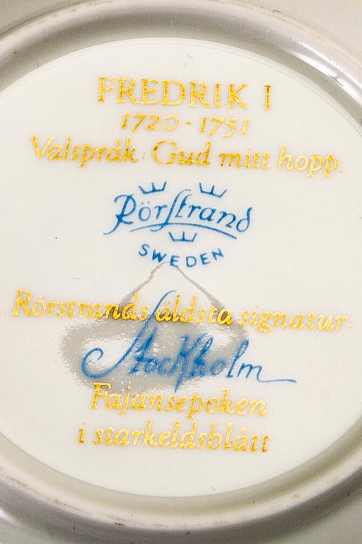 A set of 18 custard cups Rörstrand later part of the 20th century.