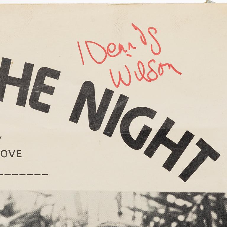 Beach Boys, "Here Comes The Night", signed sheet music, Almo Publications, USA.