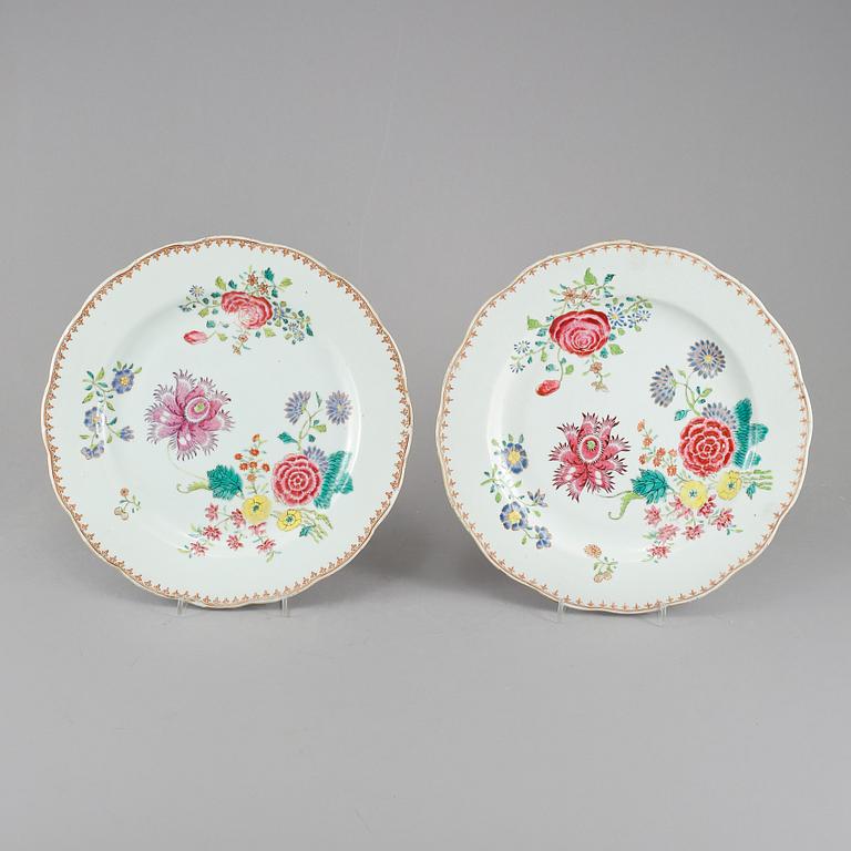 FAT, ett par, porslin, Kina, 1700-tal.
