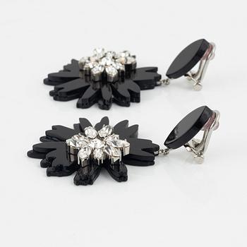 Prada, a pair of clip-on earrings.