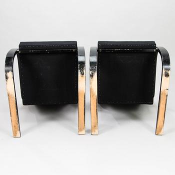 ALVAR AALTO, fåtöljer, ett par, modell 34/402, O.Y. Huonekalu- ja Rakennustyötehdas A.B. 1900-talets mitt.