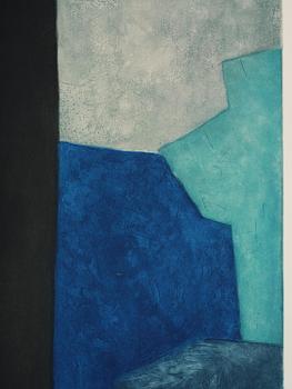 Serge Poliakoff, ”Composition noire, bleue et mauve".