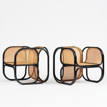 Jan Bocan, fåtöljer, ett par, Thonet, utförda för Tjeckoslovakiska ambassaden, Stockholm, 1972.