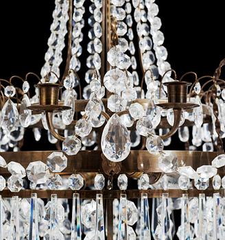 LJUSKRONA, sengustaviansk stil, 1900-tal. Höjd: ca 73 cm.