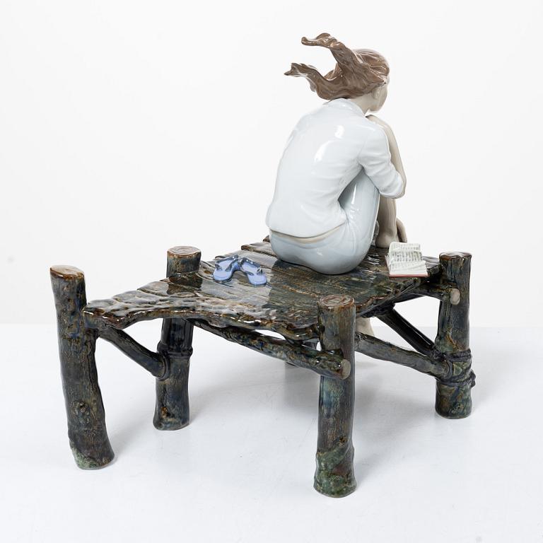 Ernest Massuet, figurine, "Sunset at the Pier", Lladró, Spain.