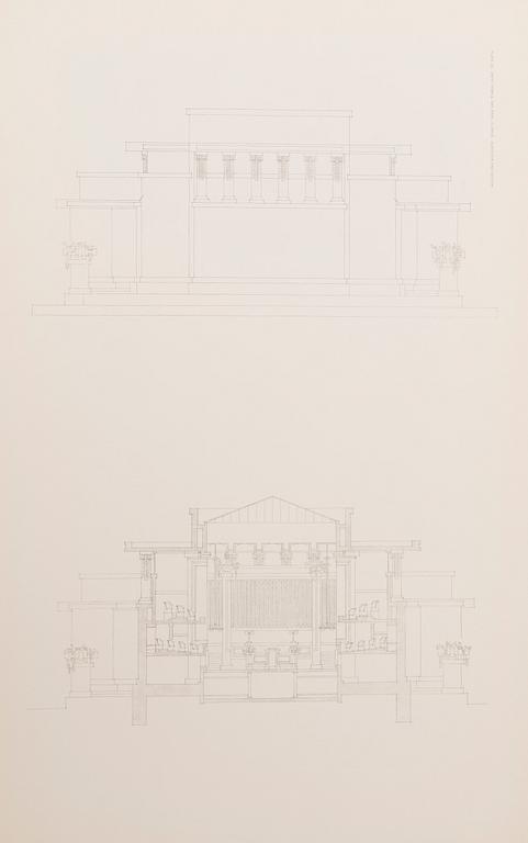 FRANK LLOYD WRIGHT, portfolio, Buildings, Plans, and Designs. New York: Horizon Press, (1963).