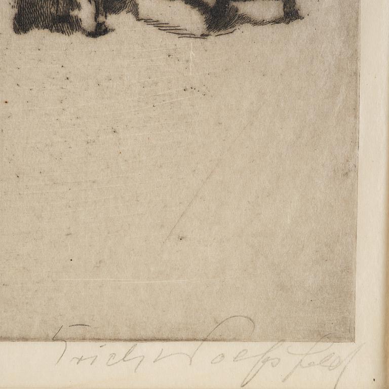 Erich Wolfsfeld, Vilande karavan med getter.