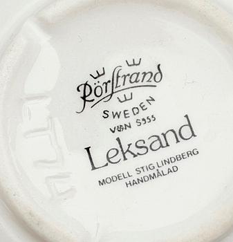 SERVISDELAR, 22 delar, porslin, "Allmoge" samt "Leksand", Stig Lindberg, 1900-talets mitt.