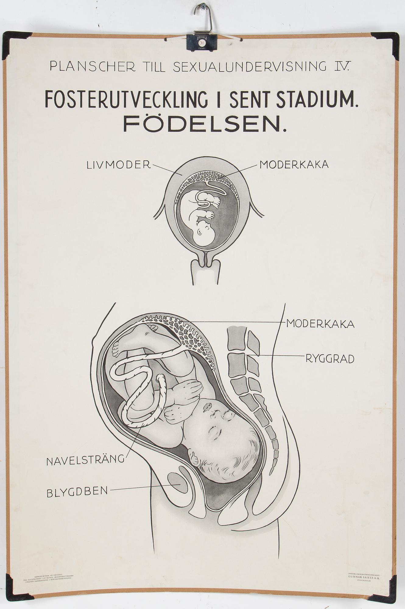 SKOLPLANSCHER, 4 st, 1900-talets mitt.