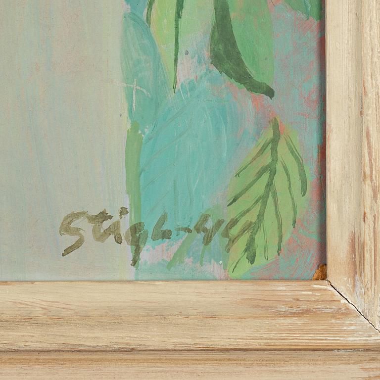 Stig Lindberg, oil on panel, signed and dated -44.