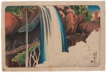 978. Utagawa Kuniyoshi, A colour woodblock print by Utagawa Ichiyusai Kuniyoshi (1798-1861), after, Japan, 20th century.