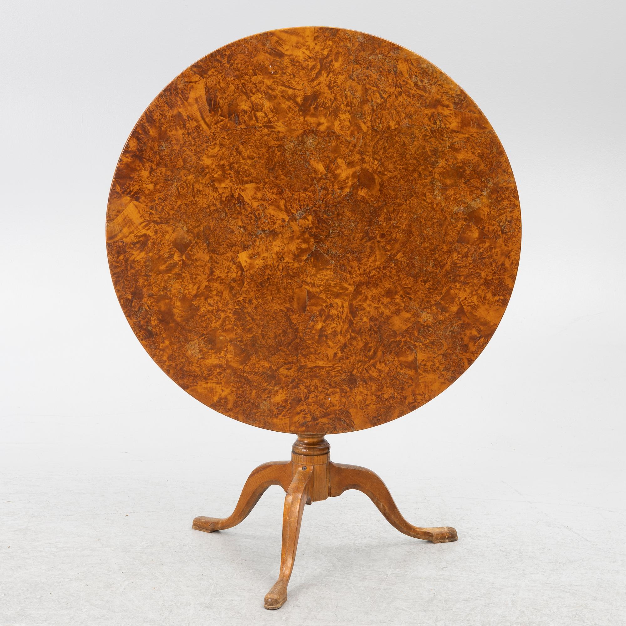 Fällbord, Mälardalen, 1800-talets första hälft.