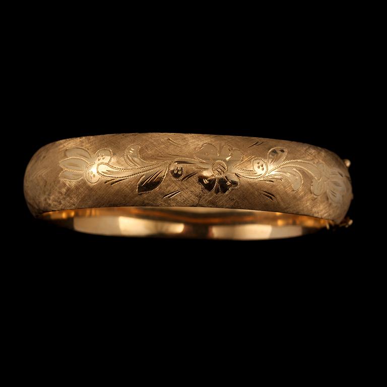 ARMBAND, 18k guld, importstämplat. Vikt 25 g.