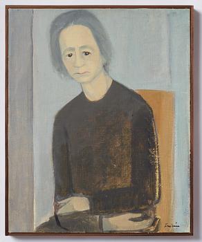 Vera Frisén, oil on relined canvas, signed.