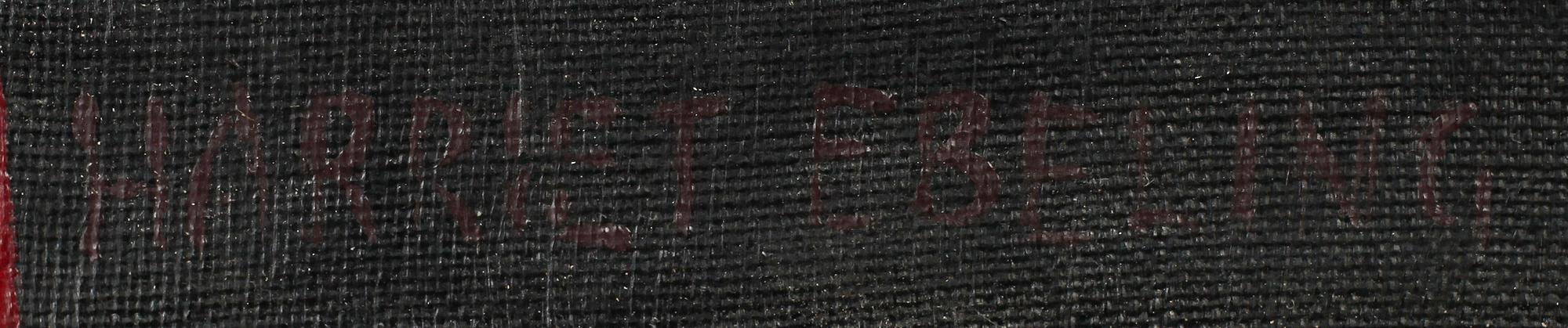 HARRIET EBELING, olja på duk, signerad och daterad 150375.