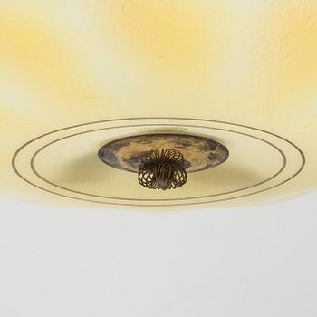 A mid-20th century ceiling light, Lasipaino Oy, Finland.