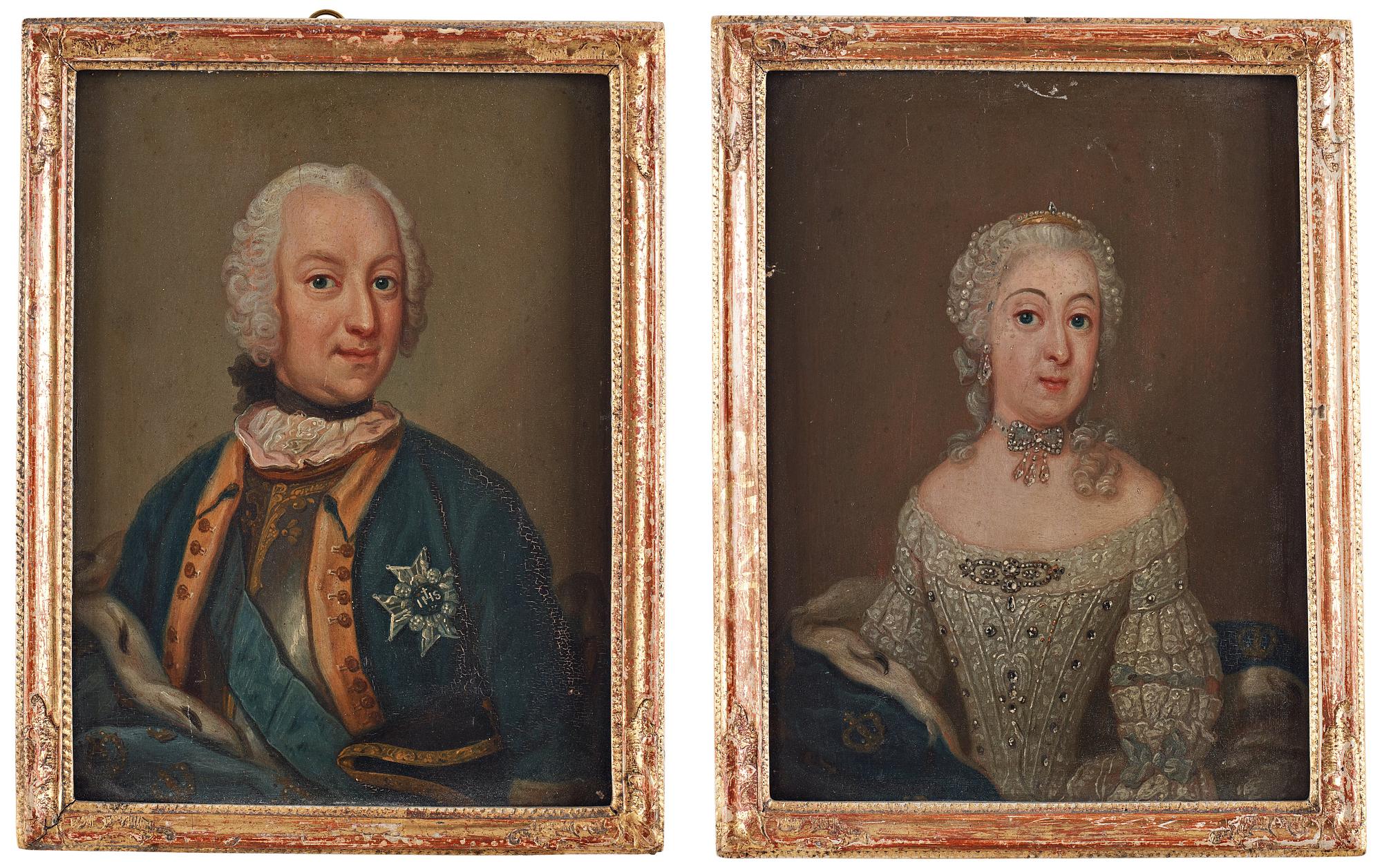 Ulrica Fredrica Pasch, "Adolf-Fredrik" (1710-1771) & "Lovisa Ulrika" (1720-1782).