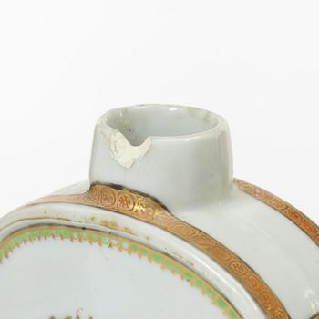 Four porcelain tea caddies, China, Qianlong (1736-95).