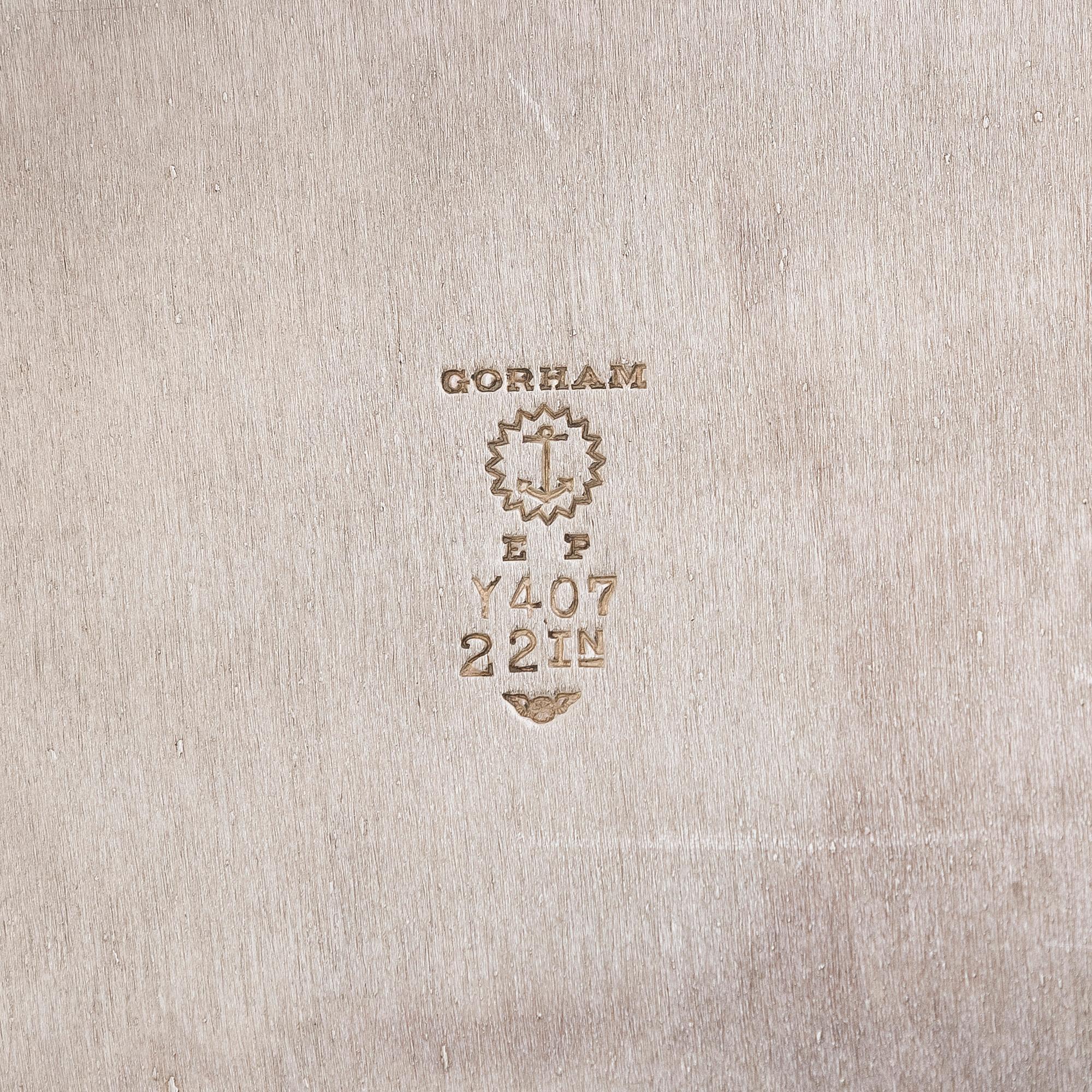 Kaffe- och teservis, 5 delar, silver, på försilvrad bricka, USA, sannolikt 1930-tal.