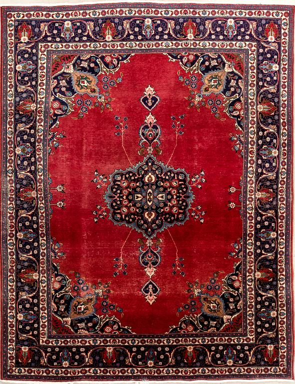 Tabriz rug, old, approximately 334x236 cm.