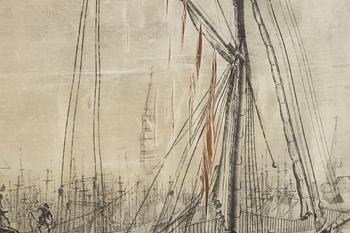 A painting on silk, 18th/19th Century.