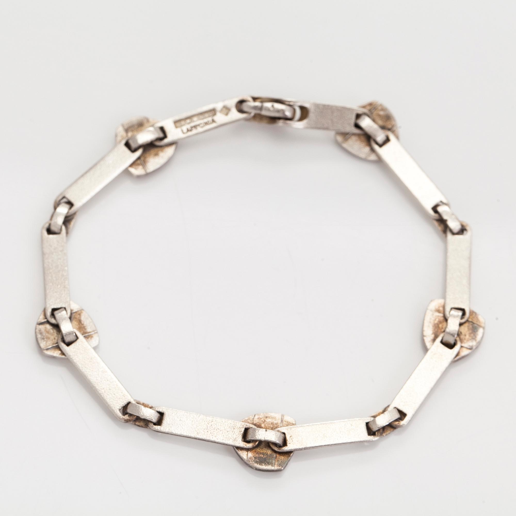 Björn Weckström, bracelet, brooch, earrings, pins, silver, Lapponia 2006.