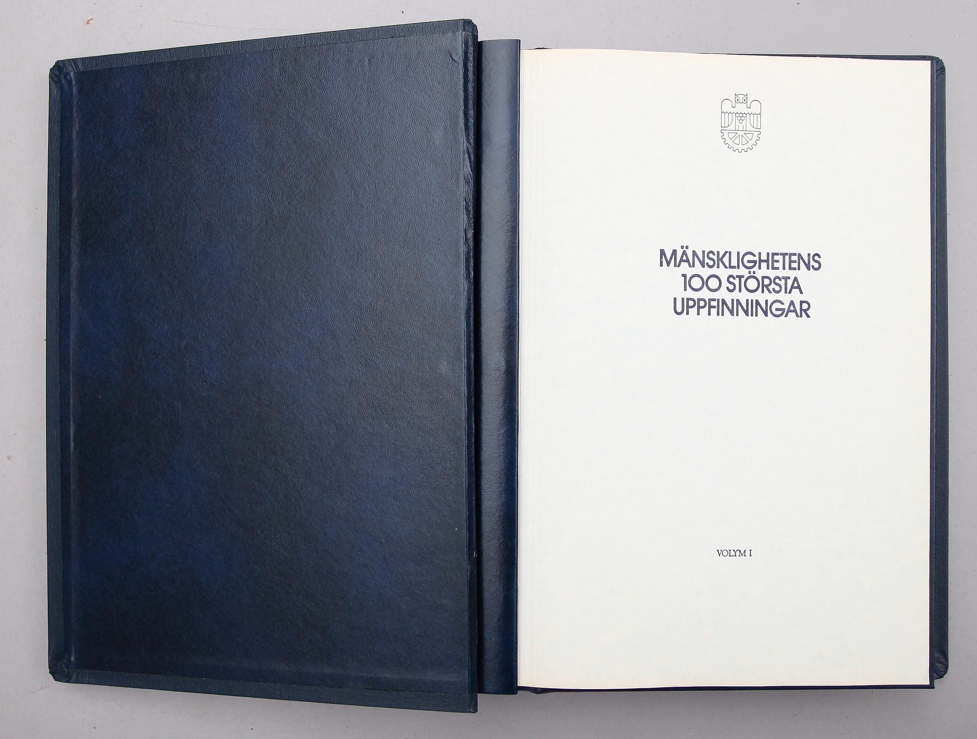 SAMLING MYNT, sterlingsilver, 100 st, "Mänsklighetens 100 största uppfinningar". Franklin Mint. Total vikt ca 1300 g.