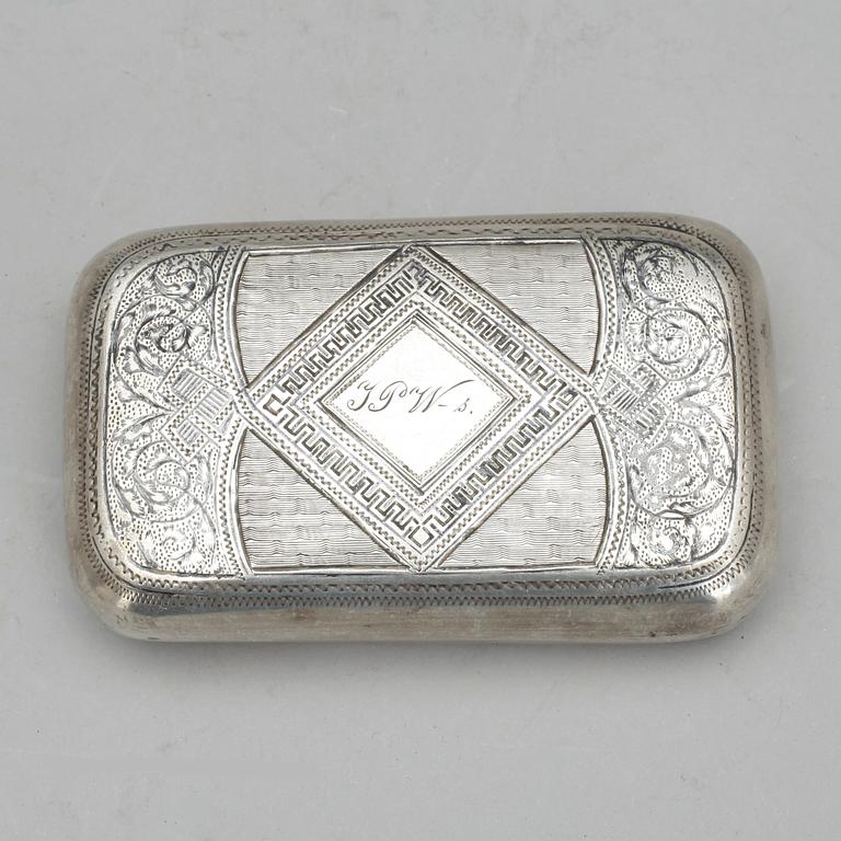 DOSA, silver, St Petersburg, 1881. Vikt ca 112 gram.