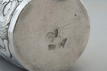 PIKARI, hopeaa. Andrei Dementiev Moskva 1774. Höjd 7,5 cm, vikt 72 g.