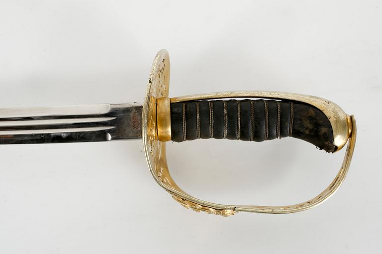 PALLASCH, för officer, m/1893. Tillverkad före 1913.