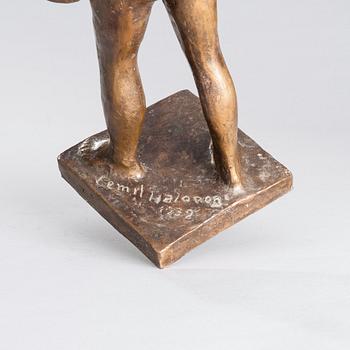 EMIL HALONEN, brons, signerad -39.