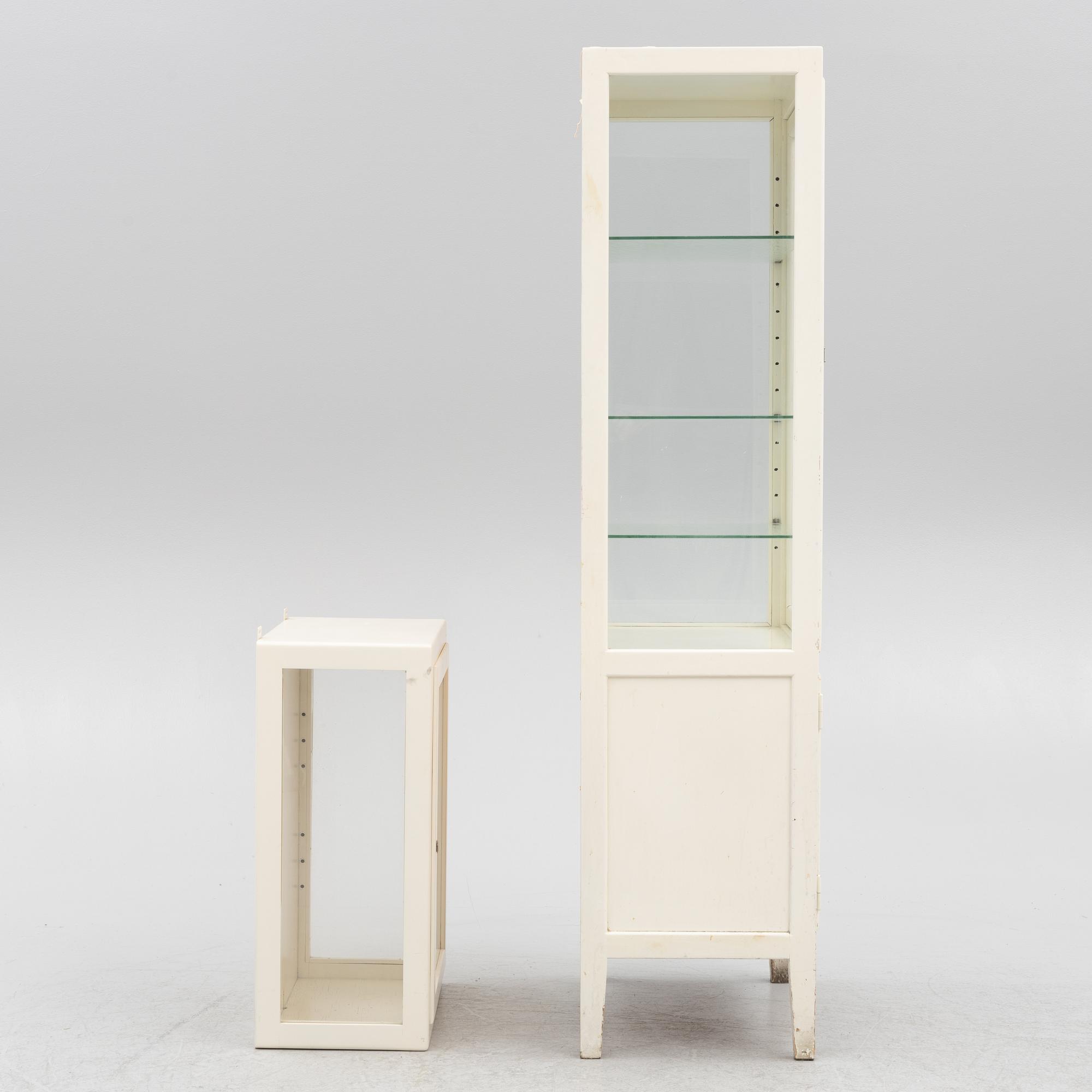 Medical cabinets, 2 pcs, second half of the 20th century.
