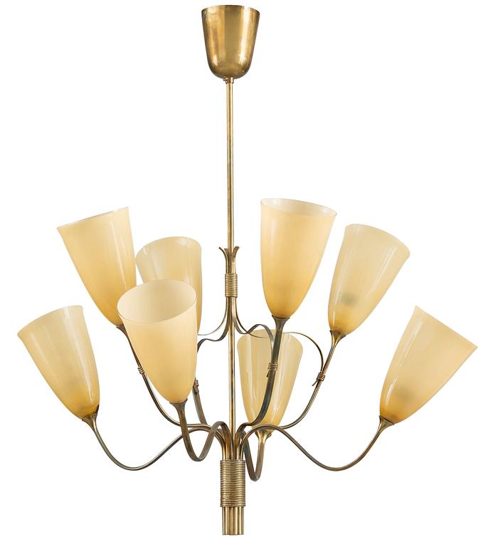 Paavo Tynell, A EIGHT-LIGHT CEILING LAMP.