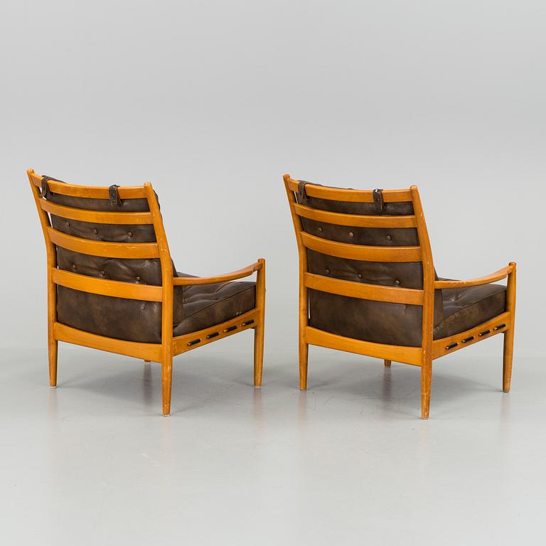 A pair of 1960's Ingemar Thillmark armchairs for OPE.