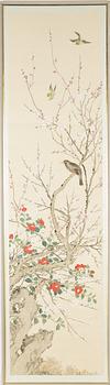 A Chinese painting on silk, 20th Century.