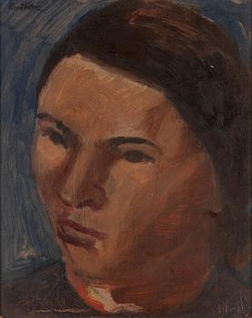 Sixten Lundbohm, olja på pannå, signerad.