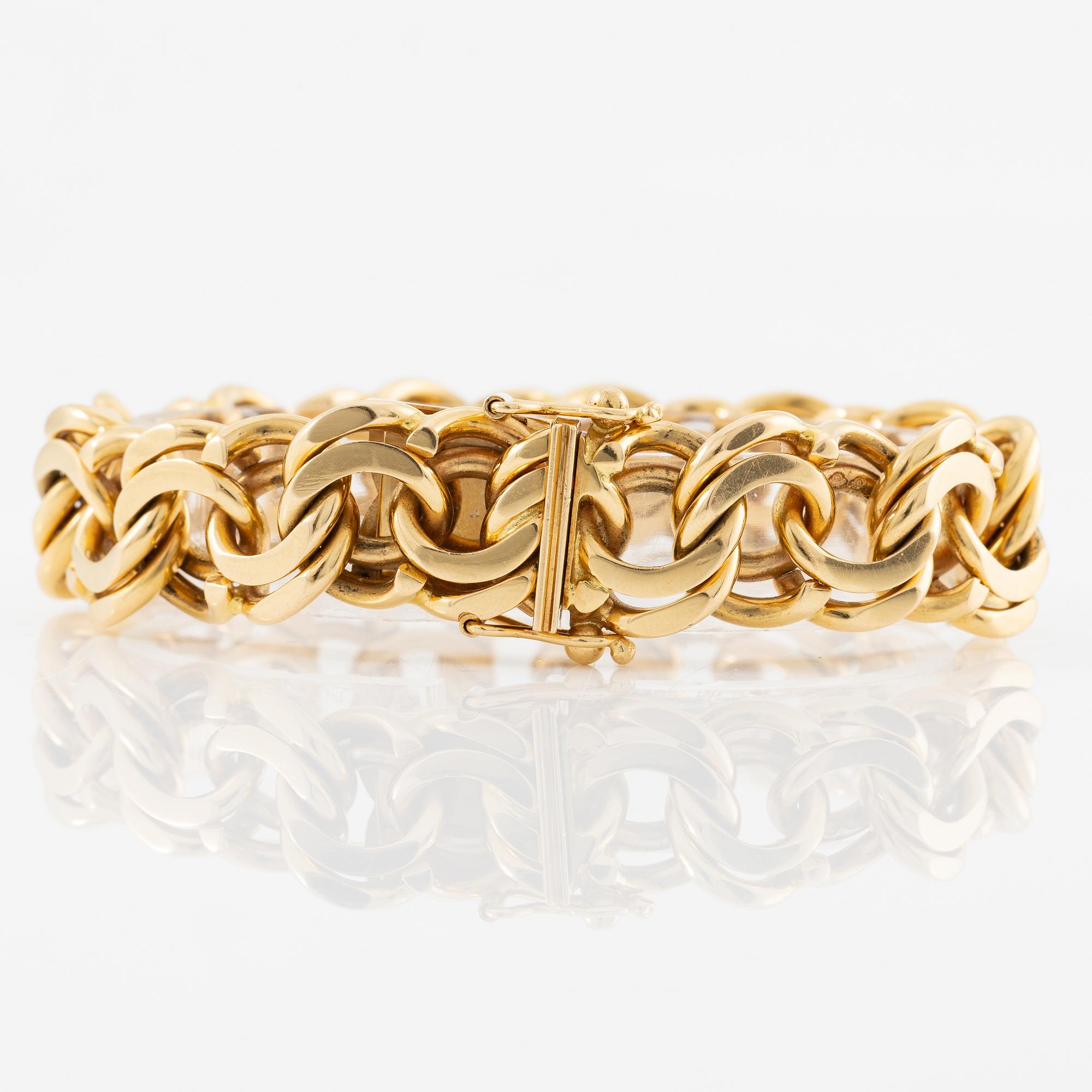 Armband, 18K guld, bismarcklänk.