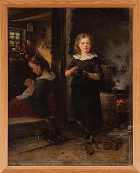 CARL BREITBACH, OIl on canvas, signed and dated 1874.