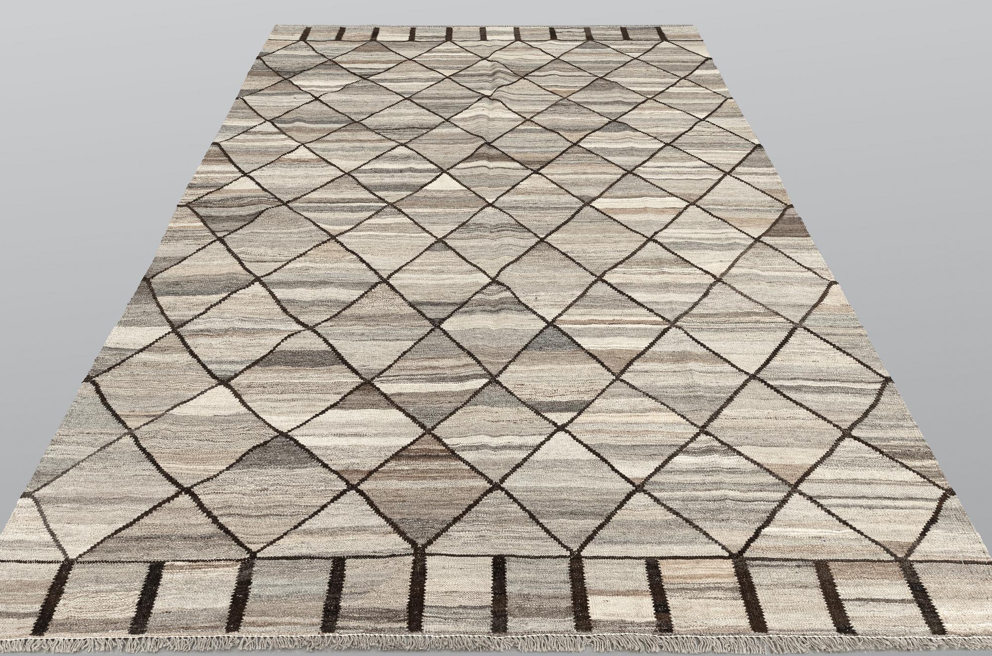 Matto, Kilim Marocko Design, ca 298 x 200 cm.