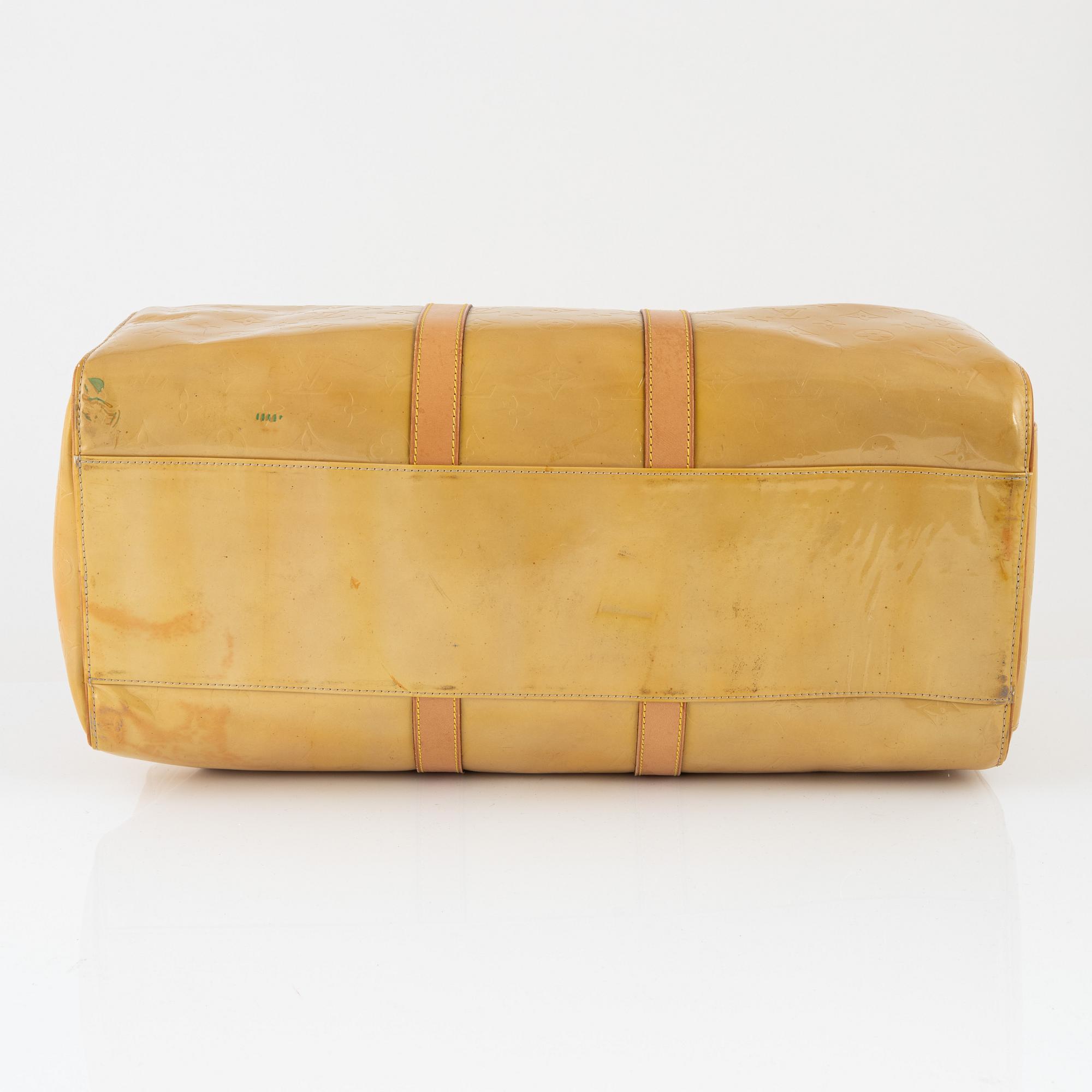 Louis Vuitton, weekend bag, "Vernis Keepall 45".